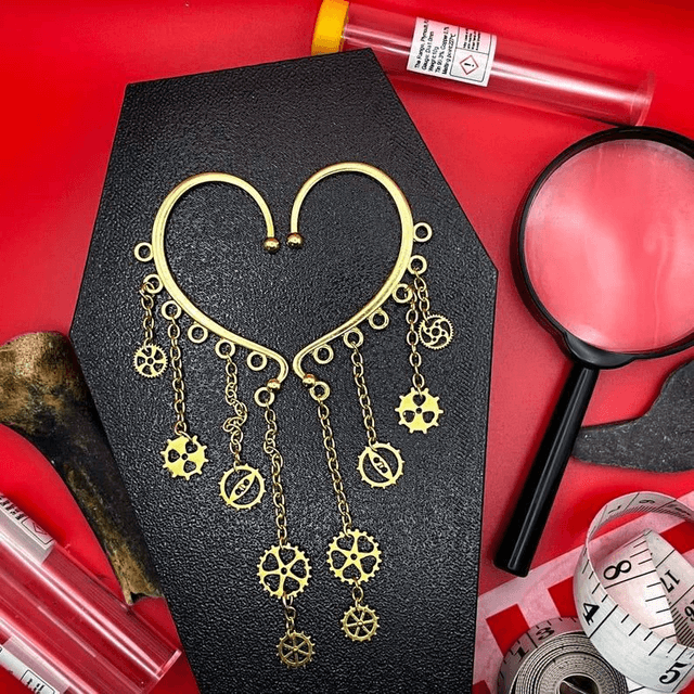 Steampunk ear cuff