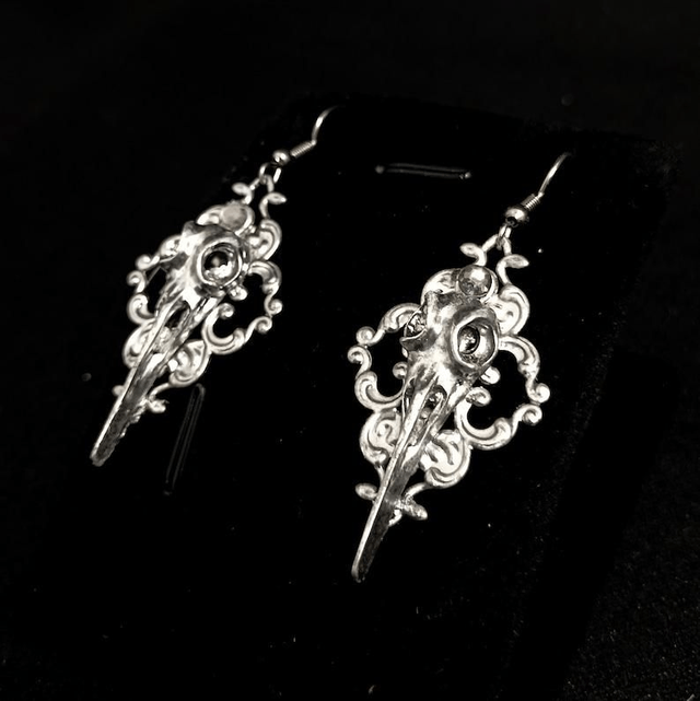 Raven earrings