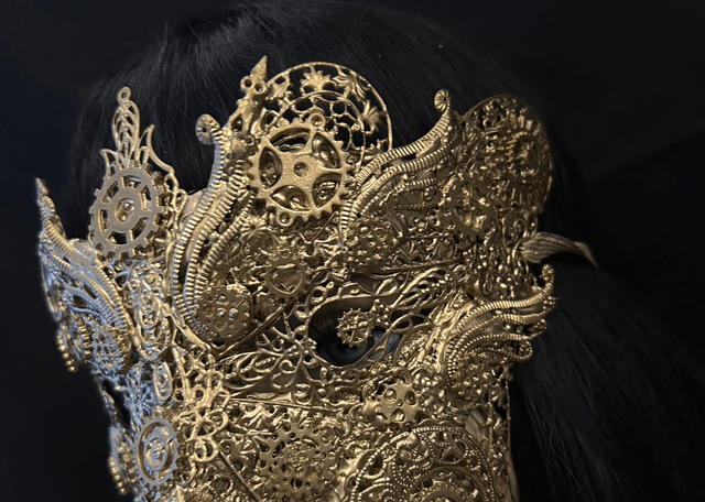 Steampunk gold mask