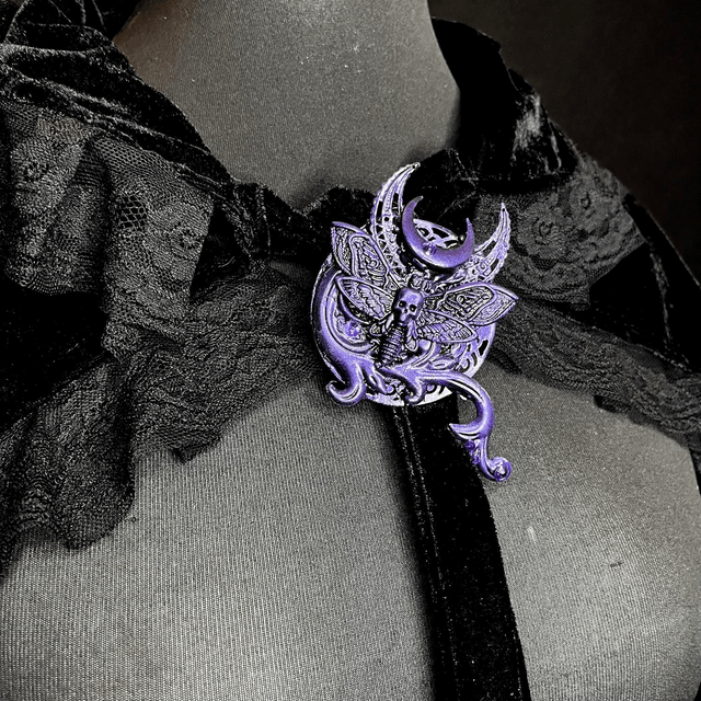 Death Moth Brooch/Clip