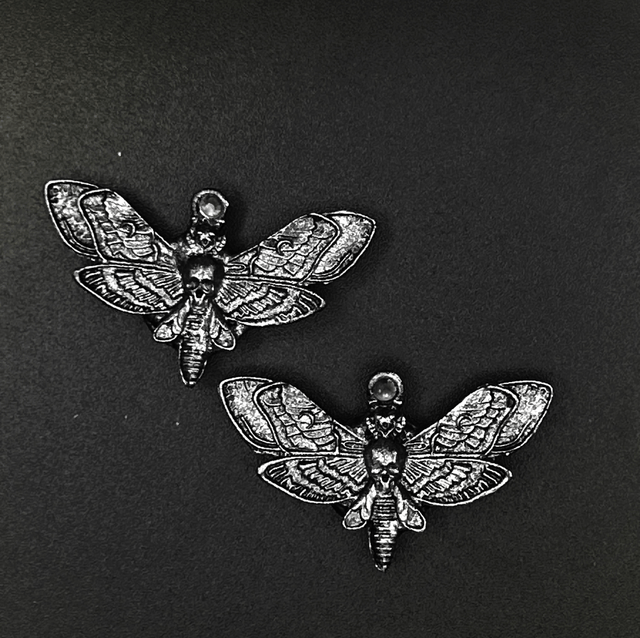 Death moth cufflinks