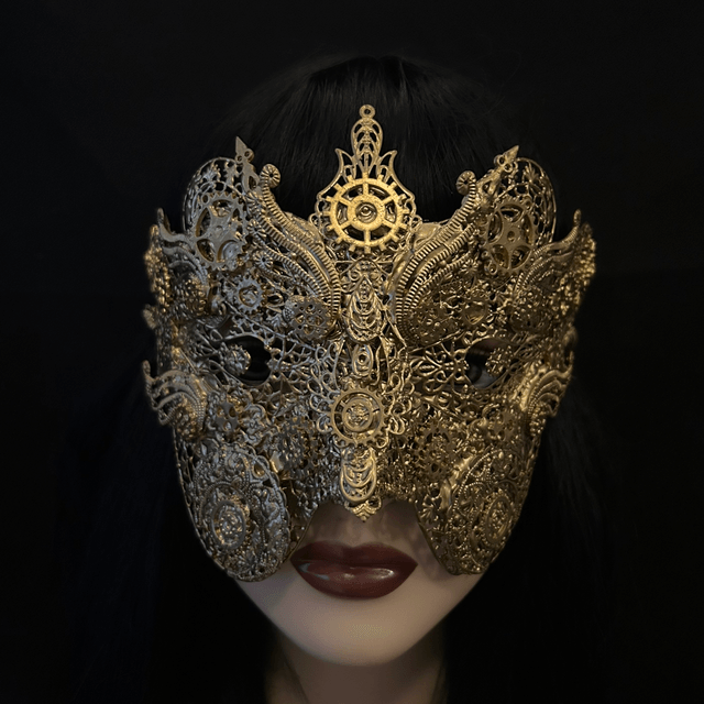 Steampunk gold mask