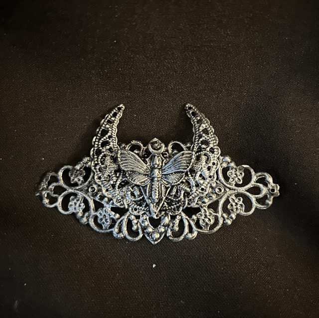 Death moth hair clip