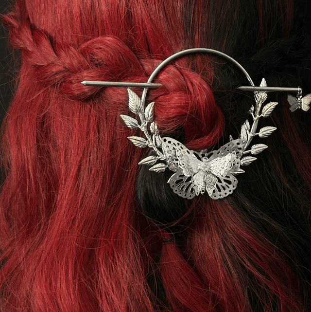 Flutter hair stick barette