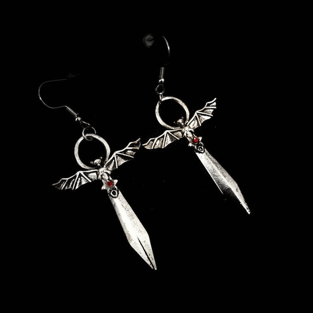 Bat Ankh earrings