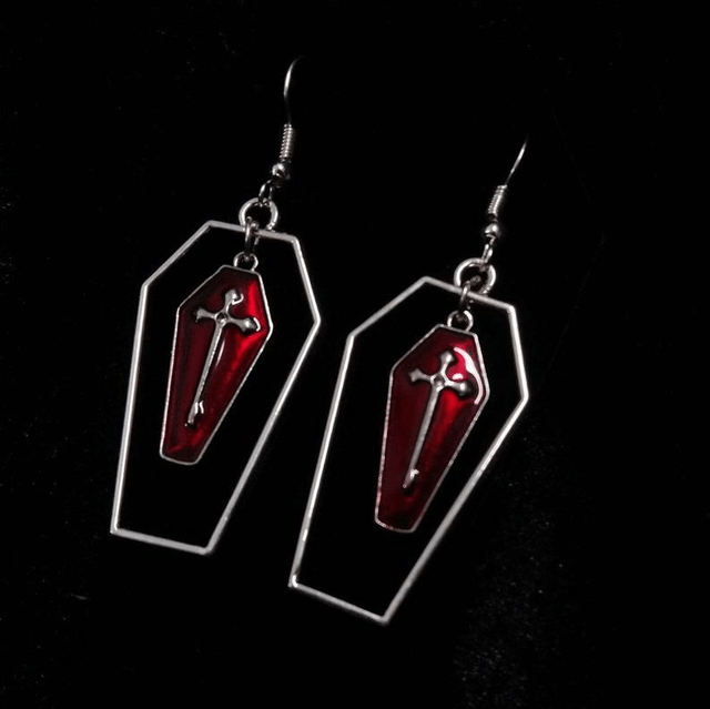 Cemetery earrings