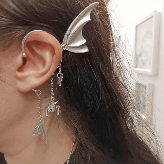 Bat wing ear cuff