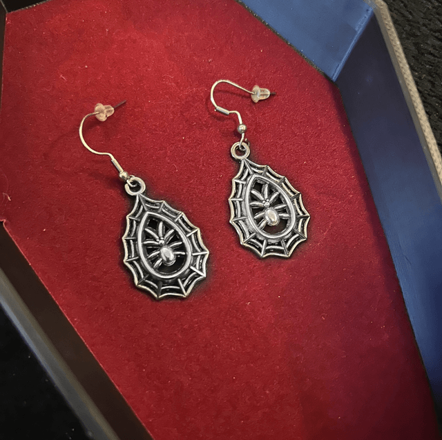 Web earrings 