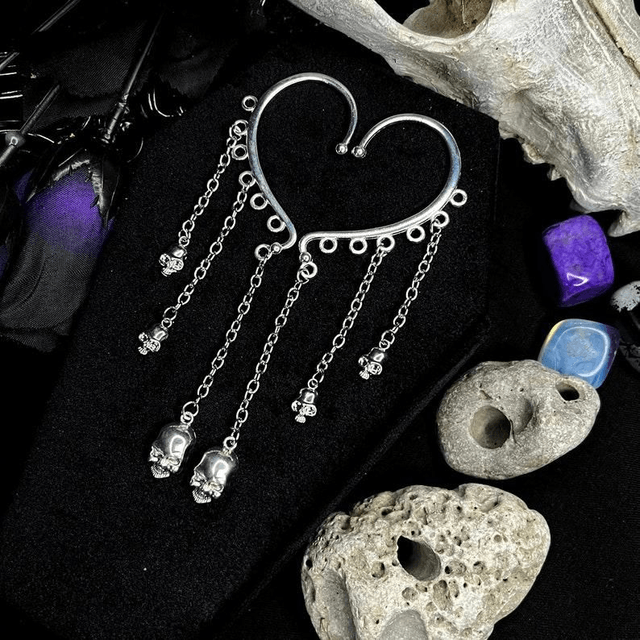 Necromancer ear cuffs