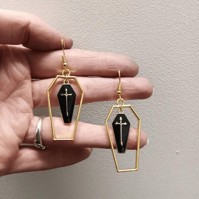 Cemetery earrings