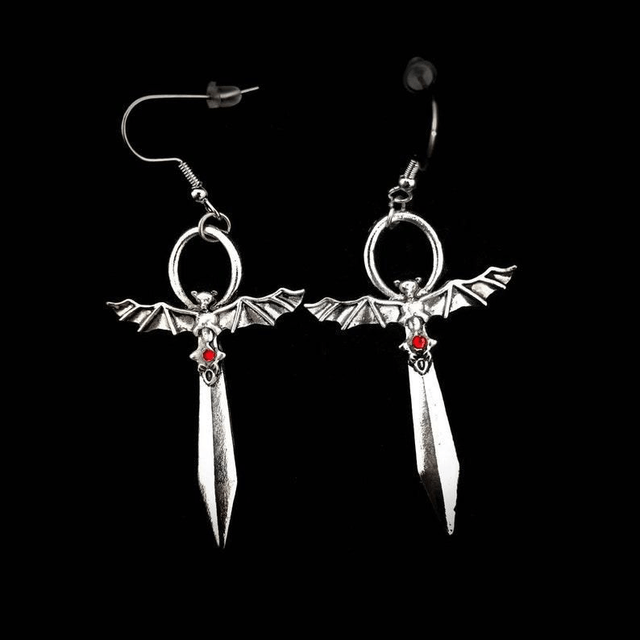Bat Ankh earrings