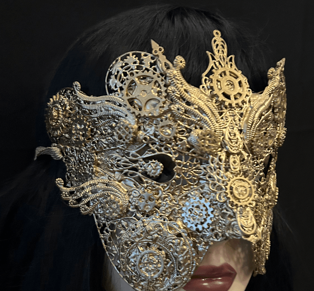 Steampunk gold mask