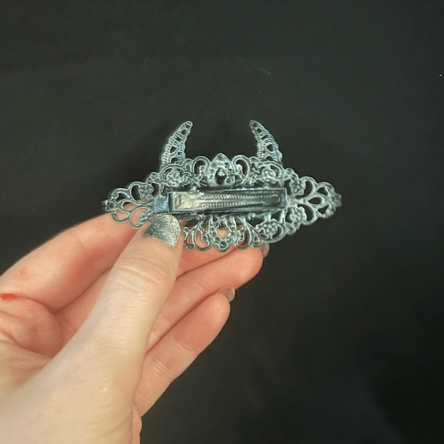 Death moth hair clip