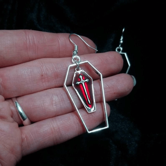 Cemetery earrings
