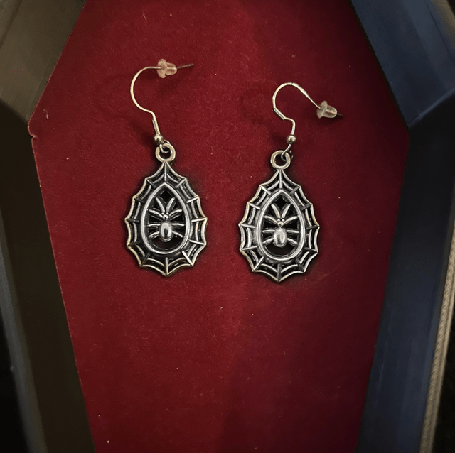 Web earrings 