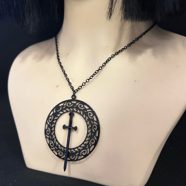 Tarot sword necklace 