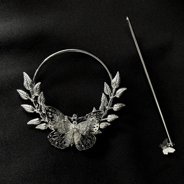 Flutter hair stick barette