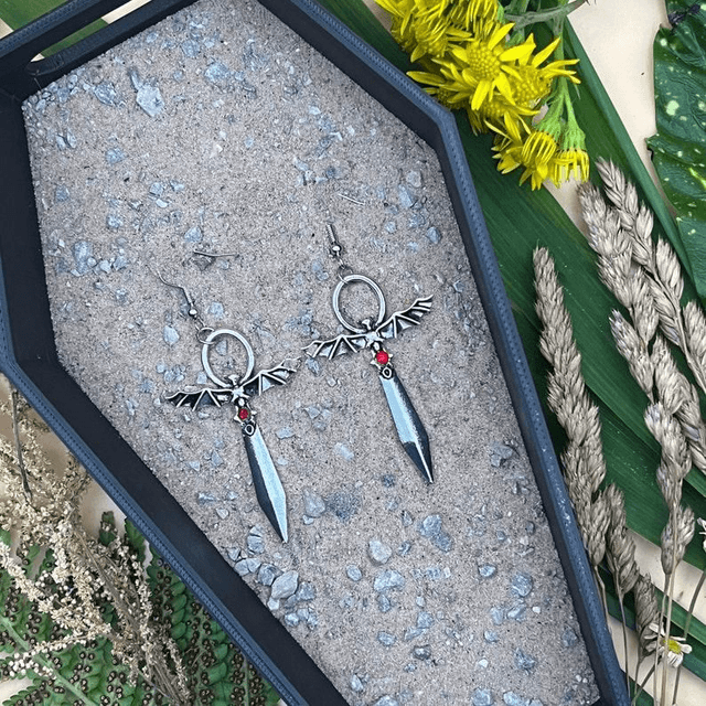 Bat Ankh earrings