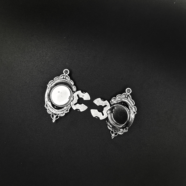 Rose cameo cufflinks