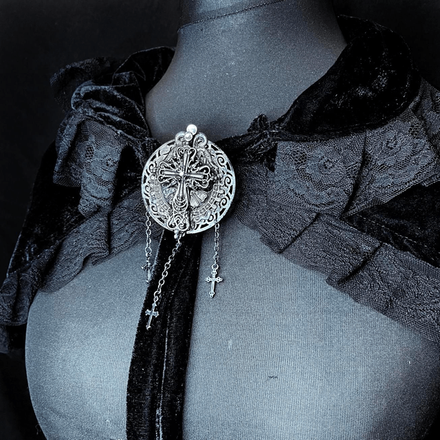 Gothic Cross brooch/hairclip 
