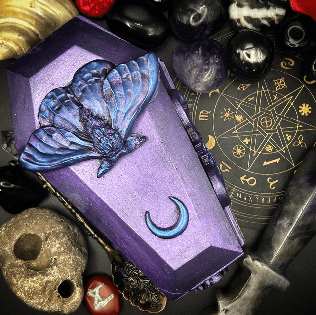 Moth coffin box 