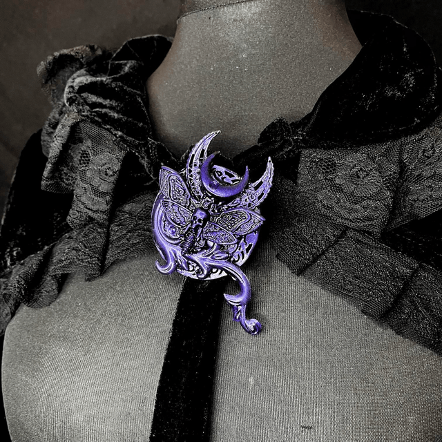 Death Moth Brooch/Clip