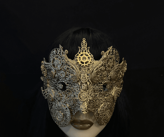 Steampunk gold mask