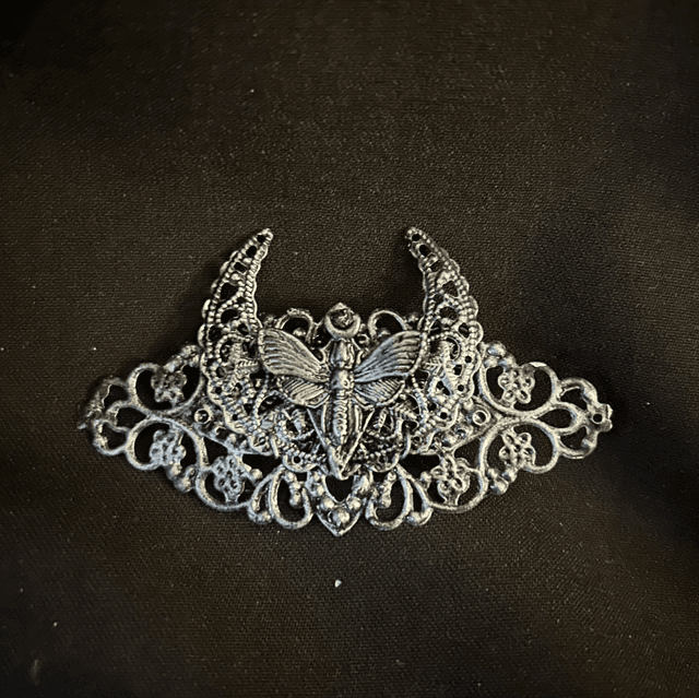 Death moth hair clip