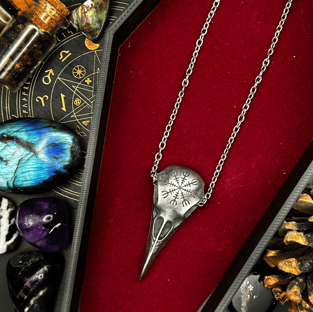 Raven necklace