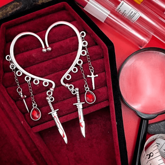 Psycho ear cuffs