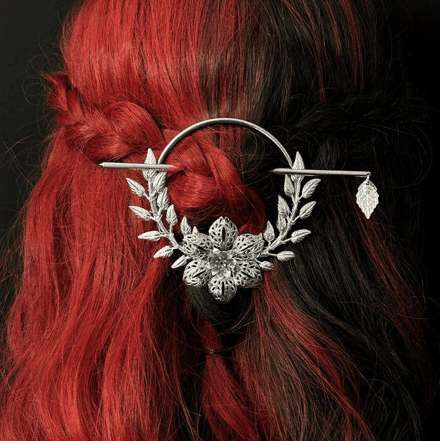 Flora hair stick barette
