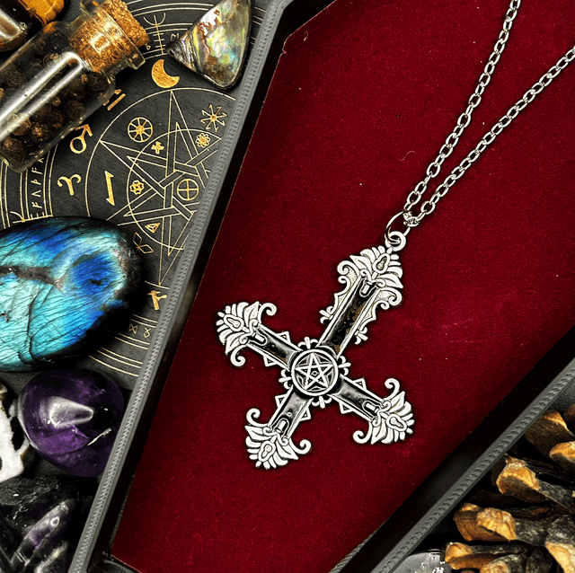 Inverted cross necklace 