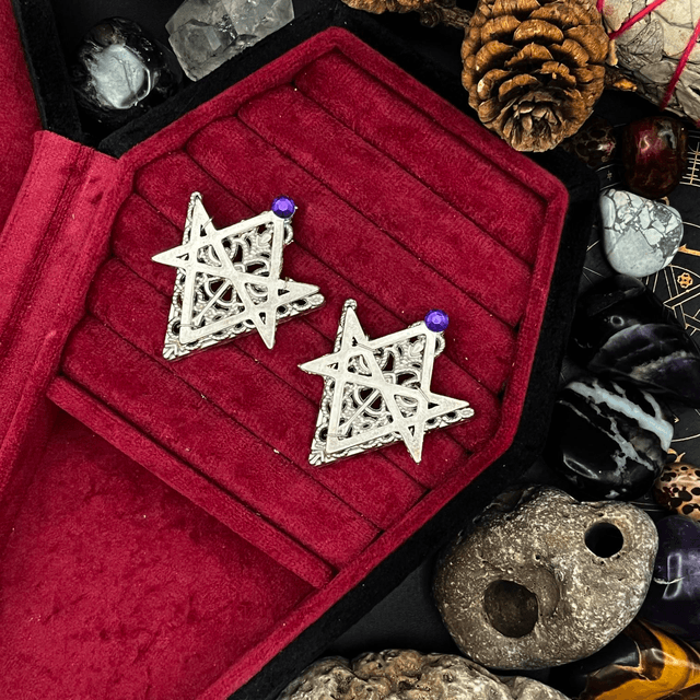 Hexagram Collar Pin